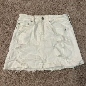 American Eagle Distressed Jean Skirt